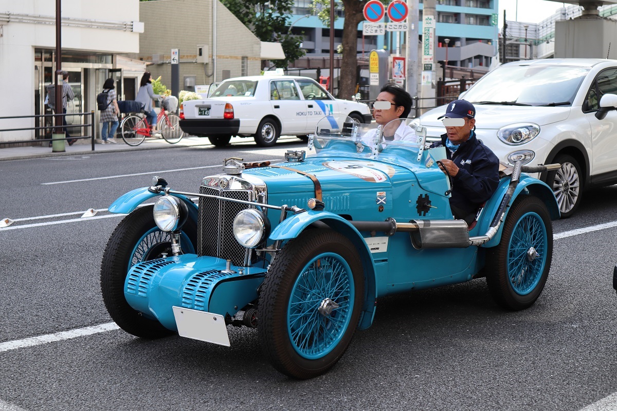 横浜元町・クラシックジャパンラリー2019・No.9-MG C-Type Montlhery