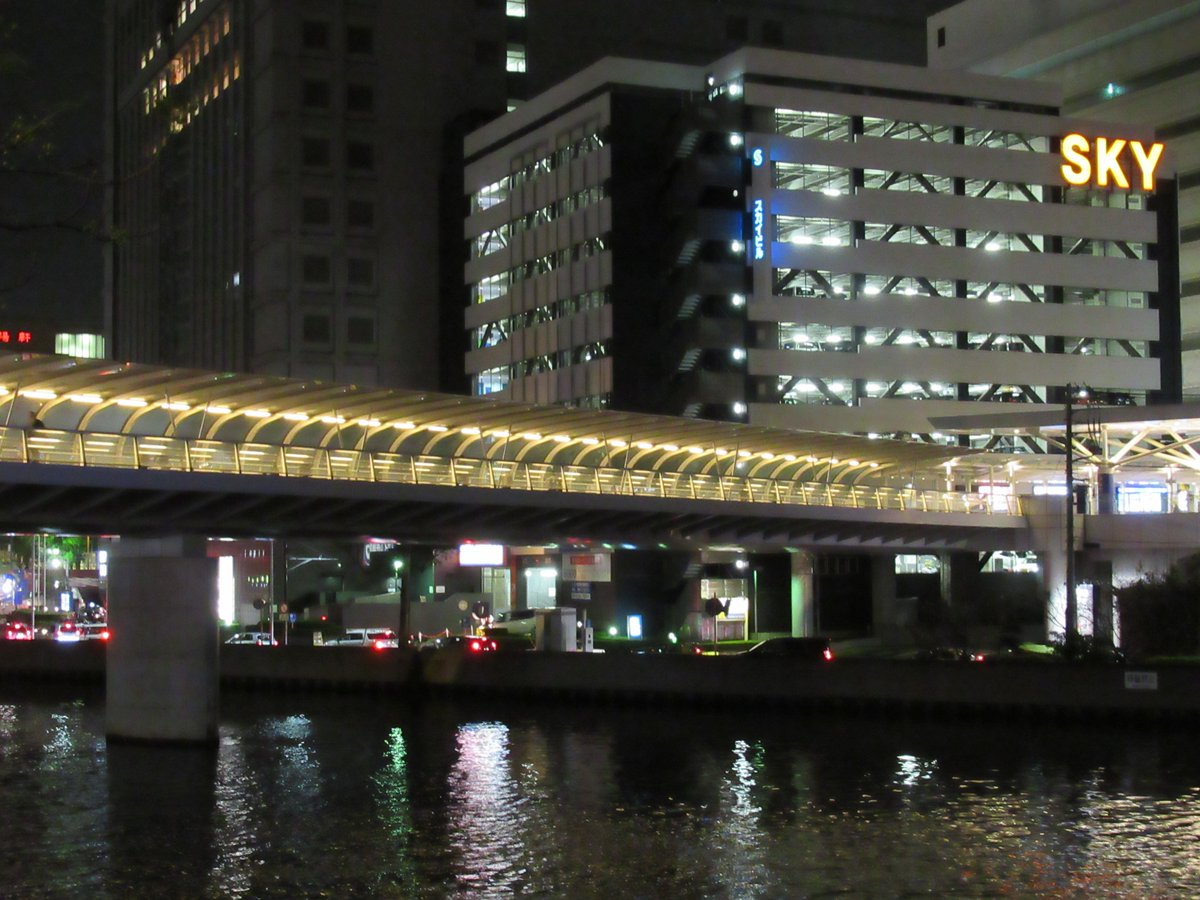 Hamamirai Walk・Sky Building Parking lot・Night View